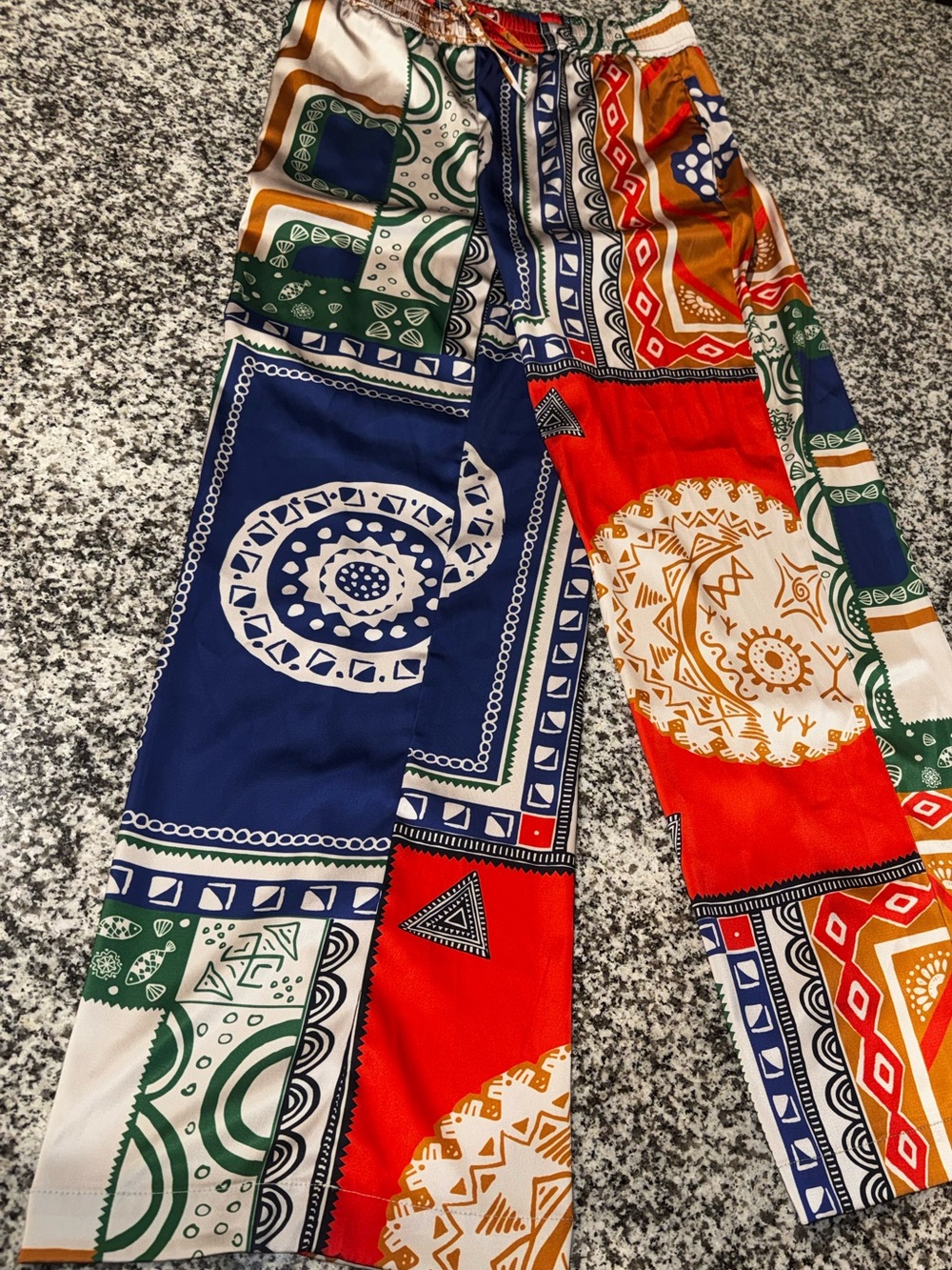 Joie Multicolor Boho-Print Wide Leg Pants